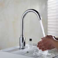 deck mounted sensor wash faucet sanitary lavatory sensor tap